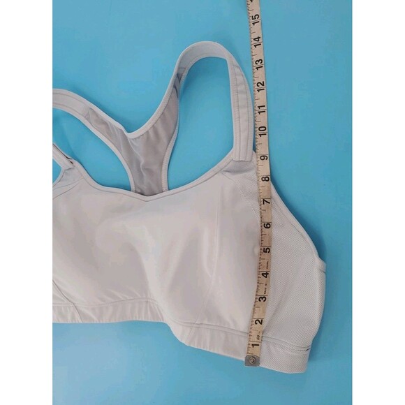 Syrokan Sports Bra Women's 42 DD Grey Mesh Detail Racerback Adjustable Straps - Picture 6 of 9
